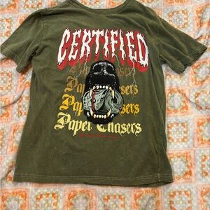 Green Graphic Tee with Bold Design